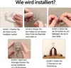 8 Stück 15kg (Max) Selbstklebend Haken Extra Stark, Große Produktbild-Vorschau 6