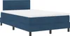 Möbel Boxspringbett mit Matratze Blau 120x200 cm Stoff - Produktbild-Vorschau 2