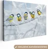 MuchoWow® - Leinwandbilder - Vogel - Kohlmeise - Winter - Produktbild-Vorschau 1