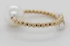 Perlen Ring Gelbgold 585 14K Süßwasserzuchtperlen 3-9mm Produktbild-Vorschau 2