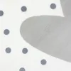 Tappeto per bambini cuore a pois morbido in crema, grigio Anteprima dell’immagine prodotto 3