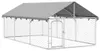 vidaXL Buda zewnętrzna dla psa z dachem 400x200x150 cm Podgląd zdjęcia produktu 8