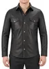 Lederhemd Herren Motorradhemd Lederjacke, Größe:52/L, Produktbild-Vorschau 2