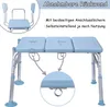 TRMLBE Duschhocker Badewannensitz 85-96cm Höhenverstellbar Produktbild-Vorschau 3