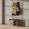Flieks Schuhschrank mit Tür und Staufach, Schuhbank mit Produktbild-Vorschau 2