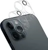 A close-up shot of a smartphone camera lens protector placed over the camera module of a smartphone. Produktbild-Vorschau
