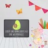 Mr. & Mrs. Panda tafel Avocado Pfeifen DIN A6 - Kreidetafel Produktbild-Vorschau 3