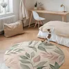Aquarell zarte Boho-Zweige und Blätter– Vinyl Fußmatte – Ø Produktbild-Vorschau 2