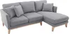Miliboo - Ecksofa rechts skandinavisch Hellgrau OSLO Produktbild-Vorschau 3