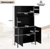 A diagram showing the dimensions of a black cabinet. Náhled obrázku produktu