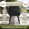tillvex® Gartenstuhl 4er Set Wetterfest mit Armlehne | Produktbild-Vorschau 8
