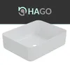 HAGO24 Waschbecken Keramik Aufsatzwaschbecken 505x395x135mm Produktbild-Vorschau 7