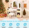 A child's vanity set decorated for Christmas, with gifts and trees. Náhľad obrázku produktu