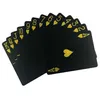 2x 54 Blatt Wasserfeste Premium Plastik Spielkarten Schwarz Produktbild-Vorschau 4