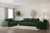 Sofaset Designersofa ESTELLE 3-2-1 in Stoff Poso Grün Produktbild-Vorschau 1