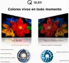 A marketing image comparing two types of QLED TVs, highlighting their color technology with diagrams. Náhľad obrázku produktu