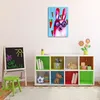Leinwandbild rosa hase mit brille 60x90 cm Feeby farbe Produktbild-Vorschau 2