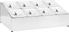 vidaXL Supporto gastronorm con 8 contenitori GN 1/6 in Anteprima dell’immagine prodotto 1