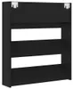 vidaXL Scarpiera a muro nera 80x18x90 cm in materiale Anteprima dell’immagine prodotto 7