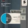 A marketing image showcasing a door handle set with descriptive text and a guarantee. Produktbild-Vorschau