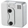 The back of a silver travel alarm clock. Anteprima dell’immagine prodotto