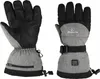 Two views of a pair of gray and black heated gloves, one showing the palm side and the other showing the back. Náhled obrázku produktu
