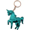 12 Stück Einhorn Pferd Schlüsselanhänger Glitzer Glitter Produktbild-Vorschau 7