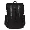Herren Damen Rucksack Canvas Leder Laptop 17 Zoll Fach Uni Produktbild-Vorschau 2