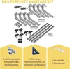 Halterung Bitumendach Montageset mit schwarzen Klemmen Dach Produktbild-Vorschau 10