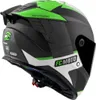 FC-Moto Hawk EVO-X helm, mat zwart/groen/wit, maat L Productafbeelding-voorbeeld 3