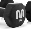Meteor Hantel-Set 2x3 kg Gusseisen PVC Kurzhanteln Hexagon Produktbild-Vorschau 4