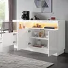 Merax Hochglanz Sideboard mit LED APP-Steuerung, Kommode Produktbild-Vorschau 5