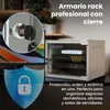 Extralink Lite 4U 10" 280x310 mm Gris Armario Rack de Pared Vista previa de la imagen del producto 3