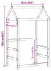 vidaXL Strieška na detskú postieľku 98x70x176,5 cm z Náhľad obrázku produktu 8