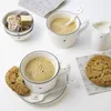 Untertasse Unterteller HEART weiß mit schwarzem Rand 15cm Produktbild-Vorschau 6