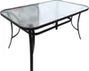 Obdélníkový stůl T25 120x80 sklo kov pro balkon terasu pro Náhled obrázku produktu 3