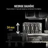 A close-up marketing image showing a computer component with a height measurement indicator. Voir les images du produit