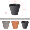 Klassischer runder Blumentopf DBC46 | Anthrazit Produktbild-Vorschau 2