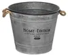 Blumenübertopf ZINC, Vintage-Eimer, Ø 38 cm Produktbild-Vorschau 1