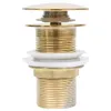 vidaXL Ablaufgarnitur ohne Überlauf Golden 6,4x6,4x9,1 cm - Produktbild-Vorschau 3