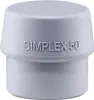 HALDER SIMPLEX Ersatzeinsatz TPE-mid grau 50mm Produktbild-Vorschau 1