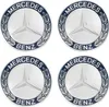 Dekoratívne obtlačky Mercedes 74 mm v tmavomodrej farbe Náhľad obrázku produktu 1