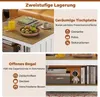 Tavolino da caffè quadrato in legno con contenitore - stile Anteprima dell’immagine prodotto 3