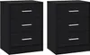 WOLTU Nachttisch 2er Set, Nachtschrank mit 3 Schubladen, Produktbild-Vorschau 1