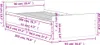 vidaXL Cadre de lit blanc 90x200 cm en bois composite Voir les images du produit 13