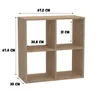 Brüder-Möbel | Würfelregal 2x2 - Bücherregal in Eiche Craft Produktbild-Vorschau 3