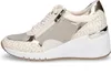 Marco Tozzi Damen Keil Sneaker beige gold Produktbild-Vorschau 2