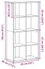 vidaXL Regał/kredens dąb sonoma 66×30×130 cm Materiał Podgląd zdjęcia produktu 8
