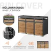 ML-Design Mülltonnenbox mit Pflanzdach für 3 Tonnen 240L Produktbild-Vorschau 2
