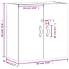 vidaXL Szafka ścienna dąb sonoma 60x31x60 cm materiał Podgląd zdjęcia produktu 8